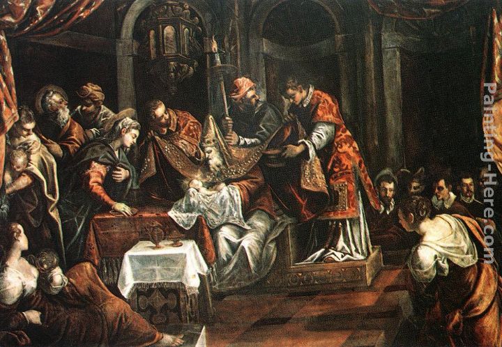 The Circumcision painting - Jacopo Robusti Tintoretto The Circumcision art painting